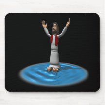 Jesus Miracle Mouse Pad