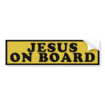 Jesus On Board Bumper Stickers