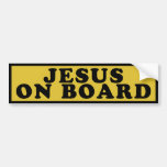 Jesus On Board Bumper Stickers