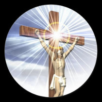 Jesus on the Cross Sticker stickers