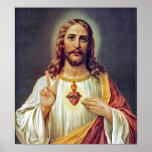 Jesus Peace Sign Poster posters