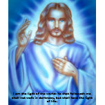 Jesus picture, I am the light of the world... t-shirts