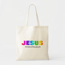 Jesus Pieces  Tote Bag