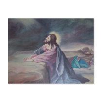 Jesus Praying at Gethsemane Post Card