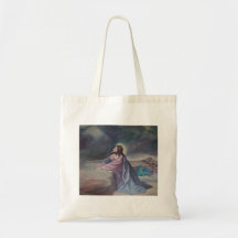 Jesus Praying at Gethsemane Tote Bags
