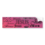 Jesus - Red Bumper Sticker