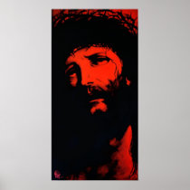 Jesus "red" Christ Poster