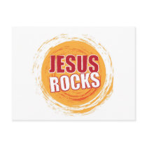 Jesus Rocks 2 Orange Post Cards