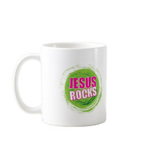 Jesus Rocks 3 Green Mugs