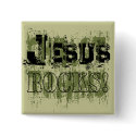 Jesus Rocks! Button