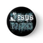 Jesus Rocks! Button