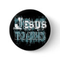 Jesus Rocks! Button