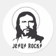 Jesus rocks stickers