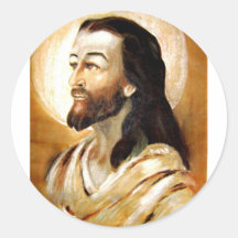 Jesus Round Sticker