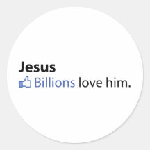 Jesus Round Stickers