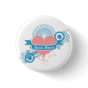 Jesus Saves (blue) Button