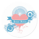 Jesus Saves (blue)Sticker