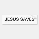 JESUS SAVES BUMPER STICKER