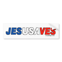 Jesus Saves Bumperstickers Bumper Sticker