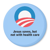 Jesus saves, but not with health care