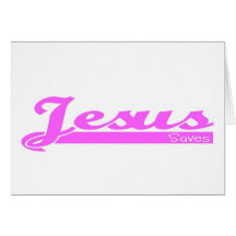 Jesus Saves christian gift Card