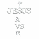 Jesus Saves (Cross) embroidered shirts
