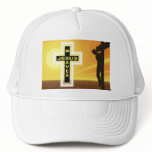 Jesus saves crucifixion picyure mesh hats