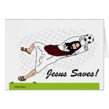 JESUS SAVES! GREETING CARD