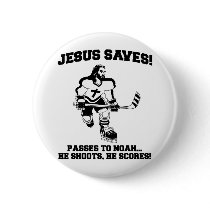 Jesus Saves Hockey funny tshirt