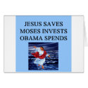 jesus saves obama spends cards