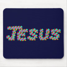 JESUS - Smiley Faces Mousepad