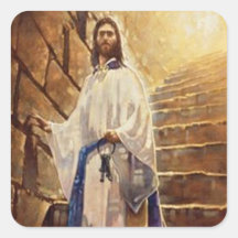 jesus stairs sticker