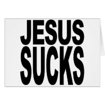 Jesus Sucks Greeting Card