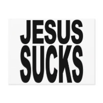 Jesus Sucks Postcard