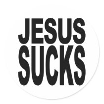 Jesus Sucks Round Stickers