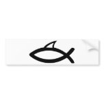 jesus symbol fun bumper stickers
