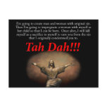 Jesus.  Tah Dah!!! postcards
