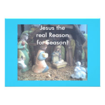 Jesus the real reason for the season personalized announcement