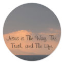 Jesus - The WAY, The TRUTH and The LIGHT stickers