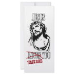 Jesus Tolerates You rack cards