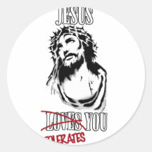 Jesus Tolerates You Sticker