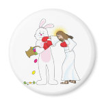 Jesus Versus Bunny magnets