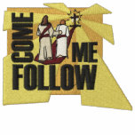 Jesus Walking Towards The Light embroidered shirts
