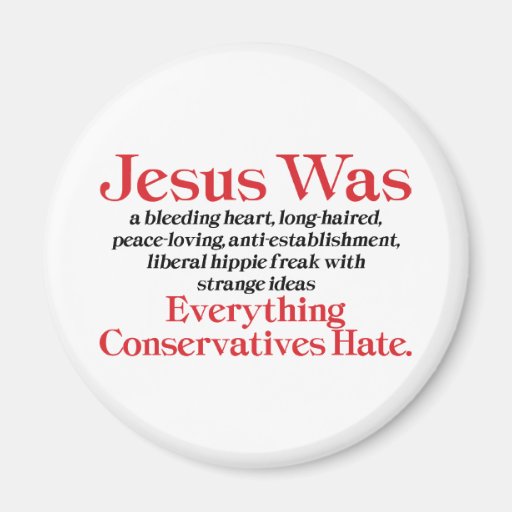 Jesus Was A Bleeding Heart Refrigerator Magnets