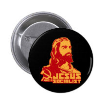 Jesus was a Socialist Pinback Buttons