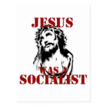 Jesus was a socialist post card