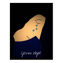 JESUS WEPT POSTCARD