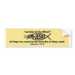 Jesus Wins bumper stickers