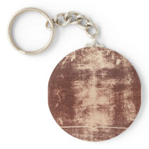 Jesus's Face Close up on the Shroud of Turin Key Chain