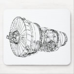 Jet engine mousepads